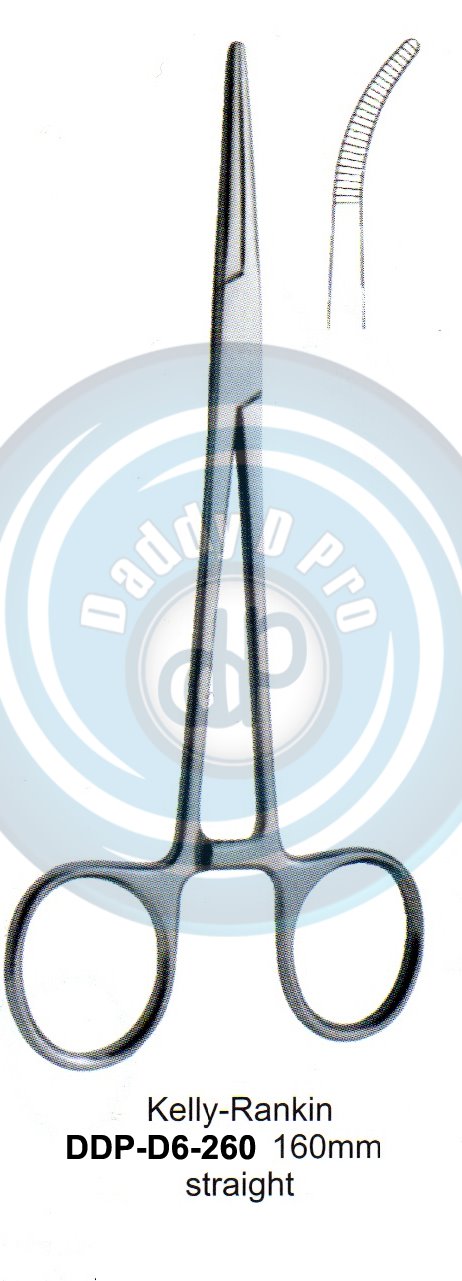 FORCEPS, NEEDLE HOLDER, CLAMPS kelly-rankin 160MM STRAIGHT