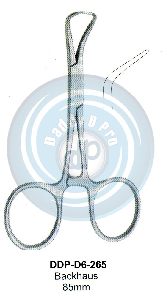 FORCEPS, NEEDLE HOLDER, CLAMPS BACKHAUS 85MM