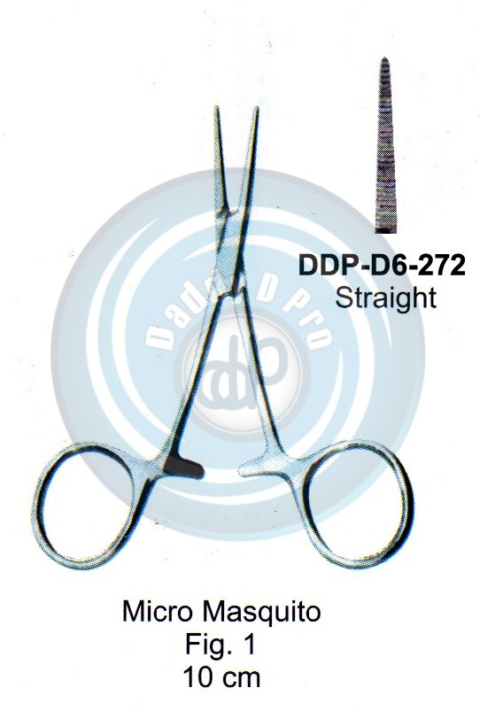 FORCEPS, NEEDLE HOLDER, CLAMPS MICRO MASQUITO FIG.1 10CM STRAIGHT