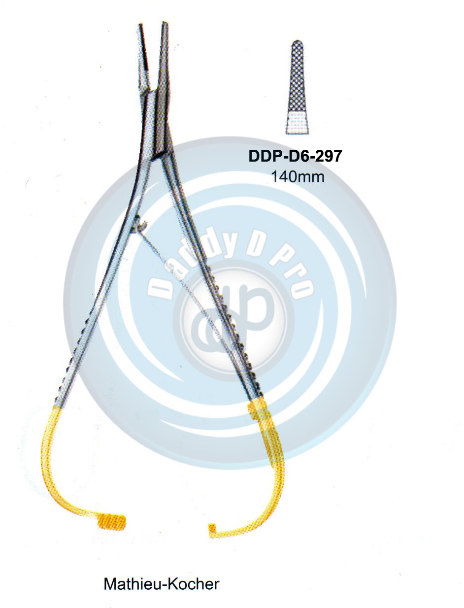 FORCEPS, NEEDLE HOLDER, CLAMPS  T.C. GOLD MATHIEU-KOCHER 140MM