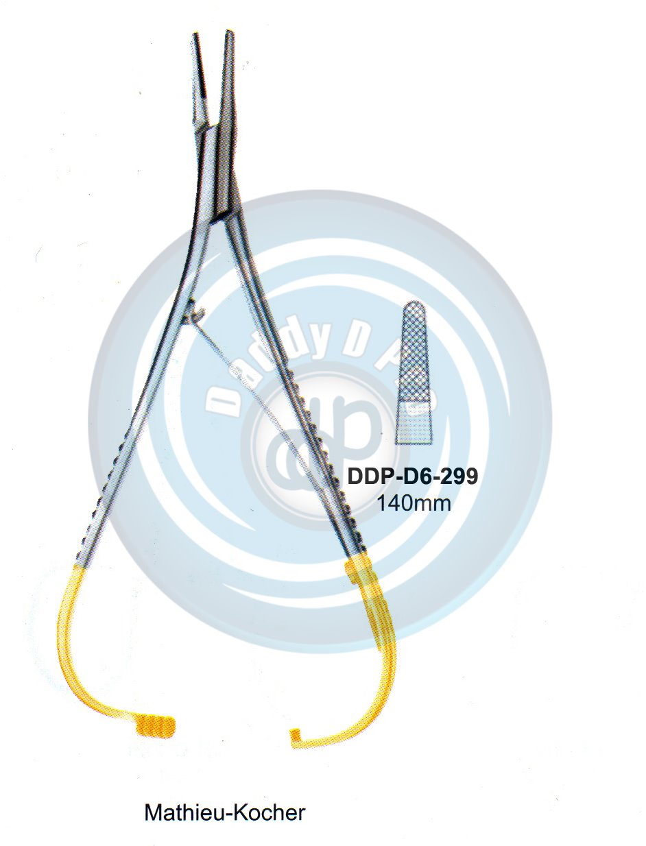 FORCEPS, NEEDLE HOLDER, CLAMPS  T.C. GOLD MATHIEU-KOCHER 140MM