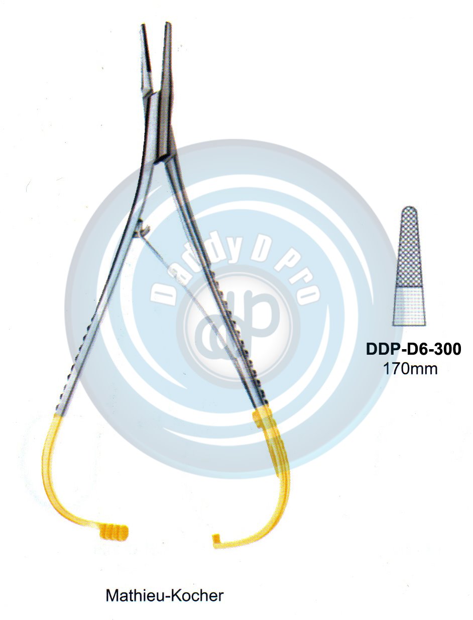 FORCEPS, NEEDLE HOLDER, CLAMPS  T.C. GOLD MATHIEU-KOCHER 170MM