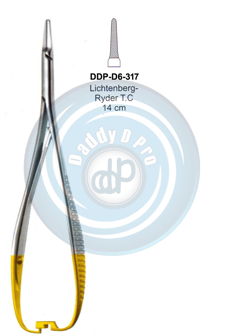 FORCEPS, NEEDLE HOLDER, CLAMPS  LICHTENBERG-RYDER T.C 14CM STRAIGHT
