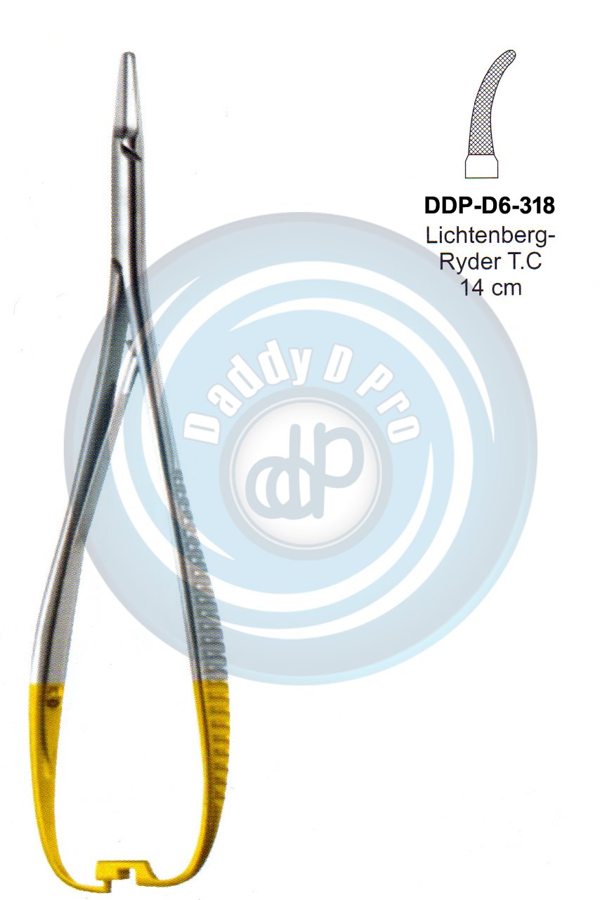 FORCEPS, NEEDLE HOLDER, CLAMPS  LICHTENBERG-RYDER T.C 14CM CURVED