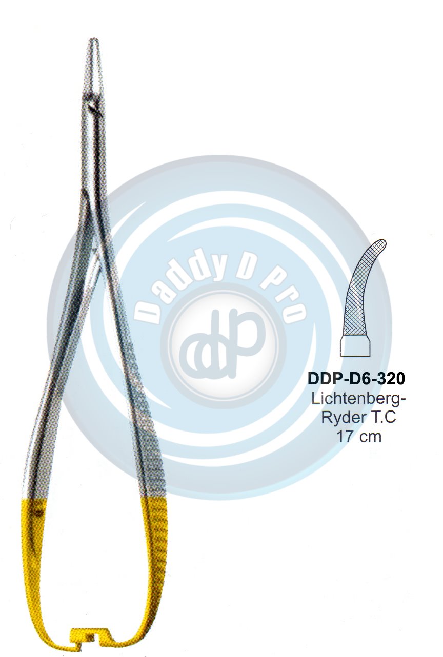 FORCEPS, NEEDLE HOLDER, CLAMPS  LICHTENBERG-RYDER T.C 17CM CURVED