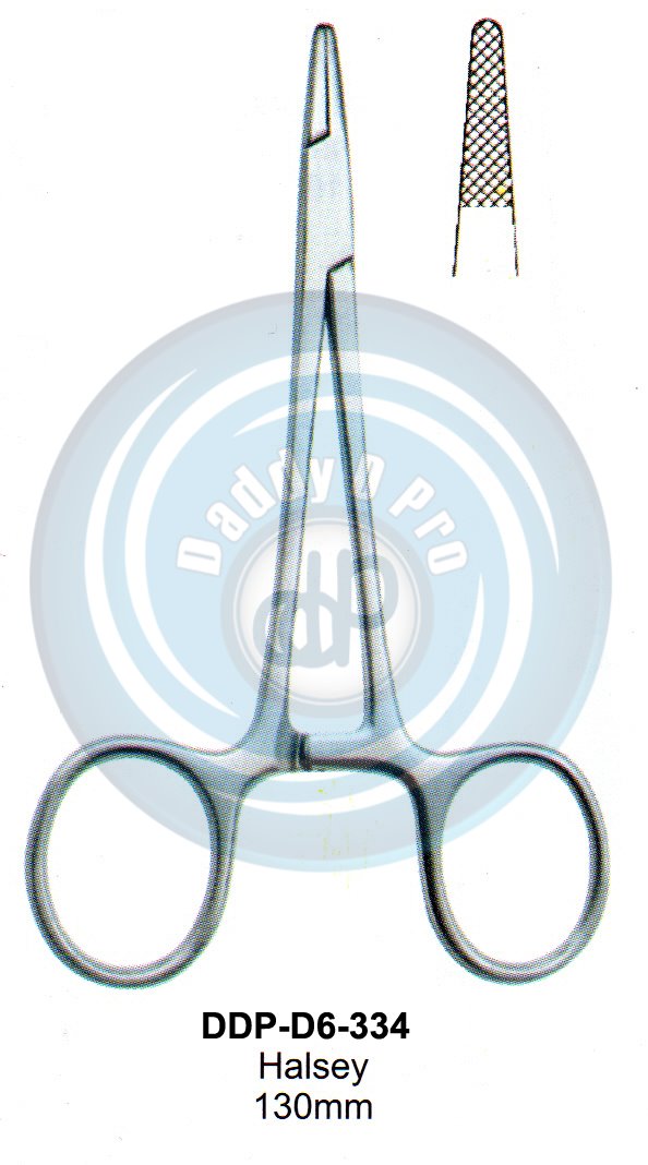 FORCEPS, NEEDLE HOLDER, CLAMPS  HALSEY 130MM