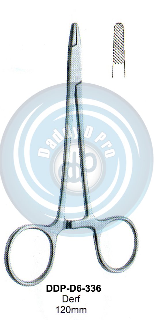 FORCEPS, NEEDLE HOLDER, CLAMPS  DERF 120MM