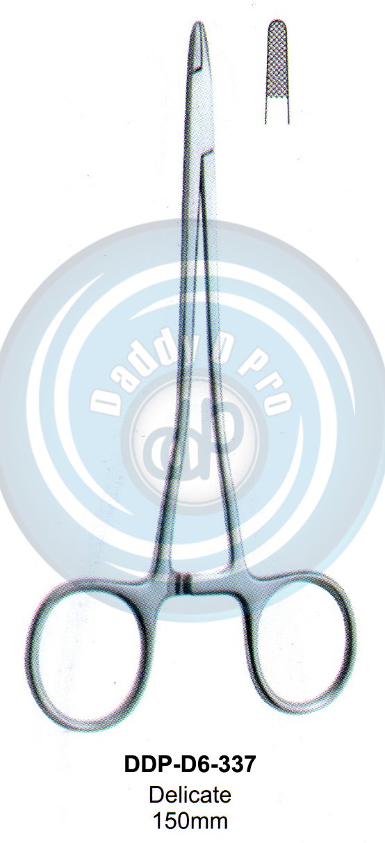 FORCEPS, NEEDLE HOLDER, CLAMPS  DELICATE 150MM