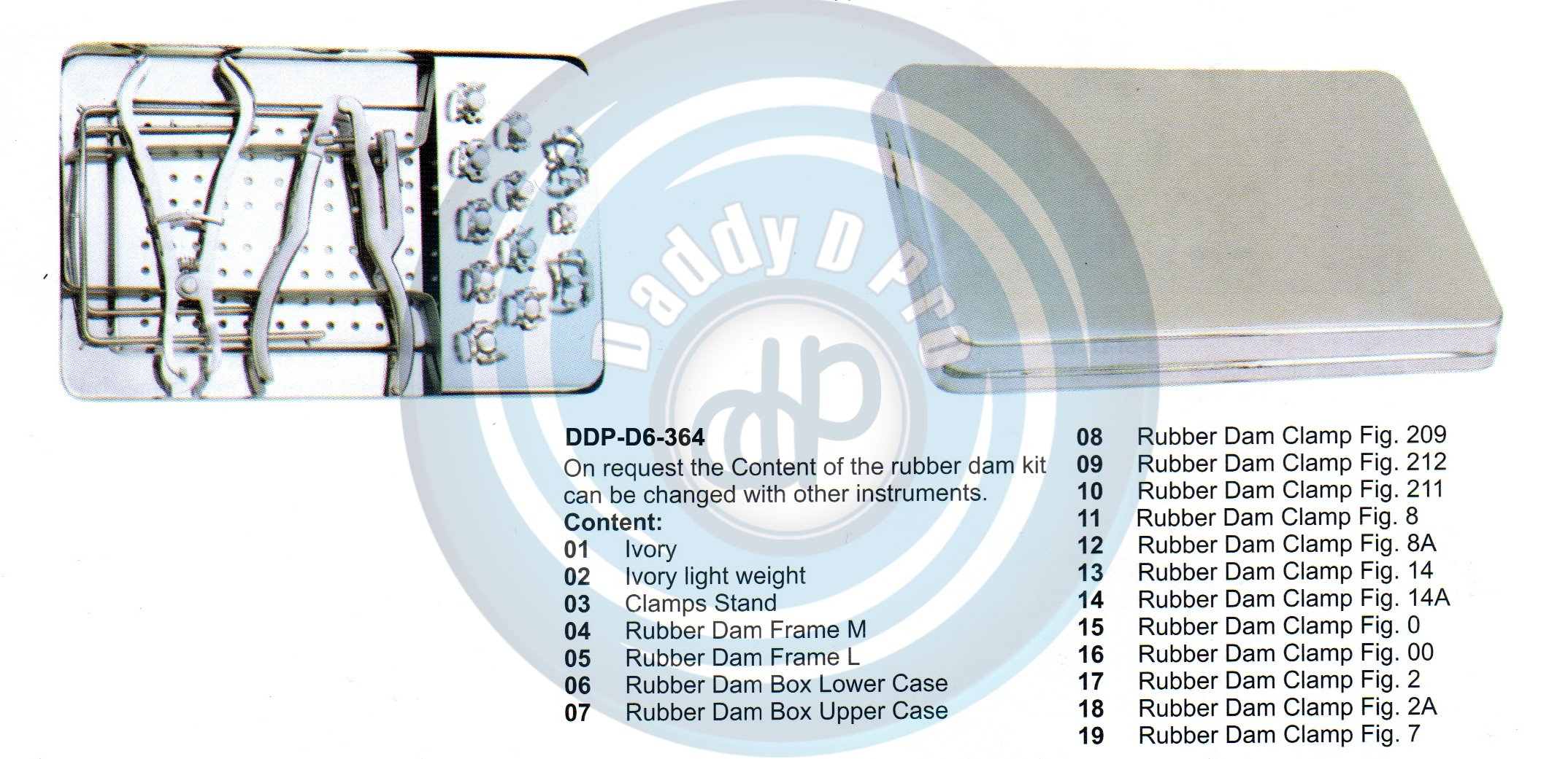 RUBBER DAM FORCEPS & CLAMPS RUBBER DAM KITS