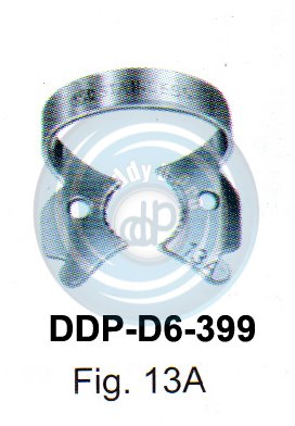 RUBBER DAM FORCEPS & CLAMPS FIG.13A