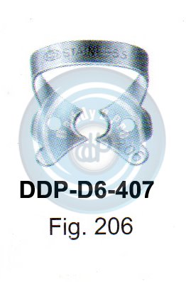 RUBBER DAM FORCEPS & CLAMPS FIG.206