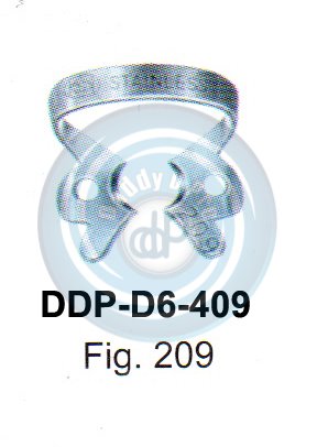 RUBBER DAM FORCEPS & CLAMPS FIG.209