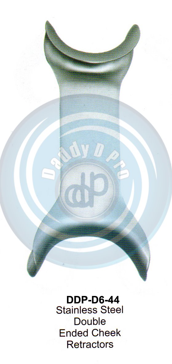 RETRACTORS , MOUTH GAGS STAINLESS STEEL DOUBLE ENDED DOUBLE ENDED CHEEK RETRACTORS