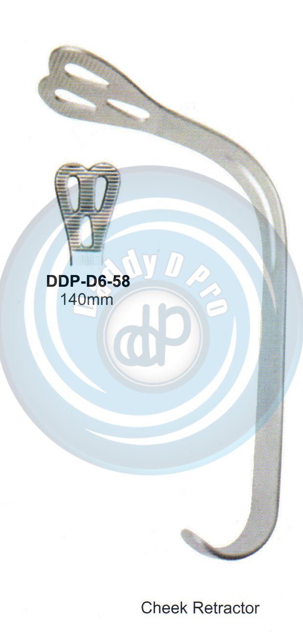 RETRACTORS , MOUTH GAGS  140MM CHEEK RETRACTOR