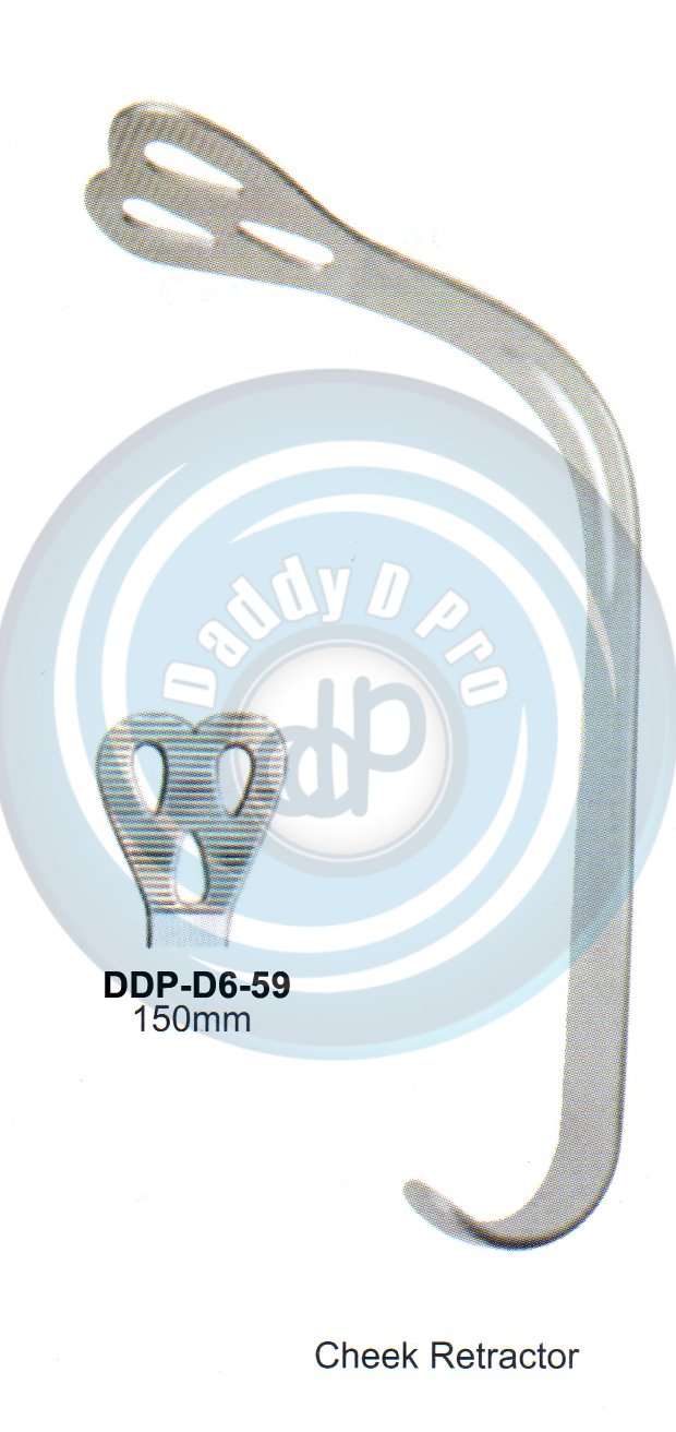 RETRACTORS , MOUTH GAGS  150MM  CHEEK RETRACTOR