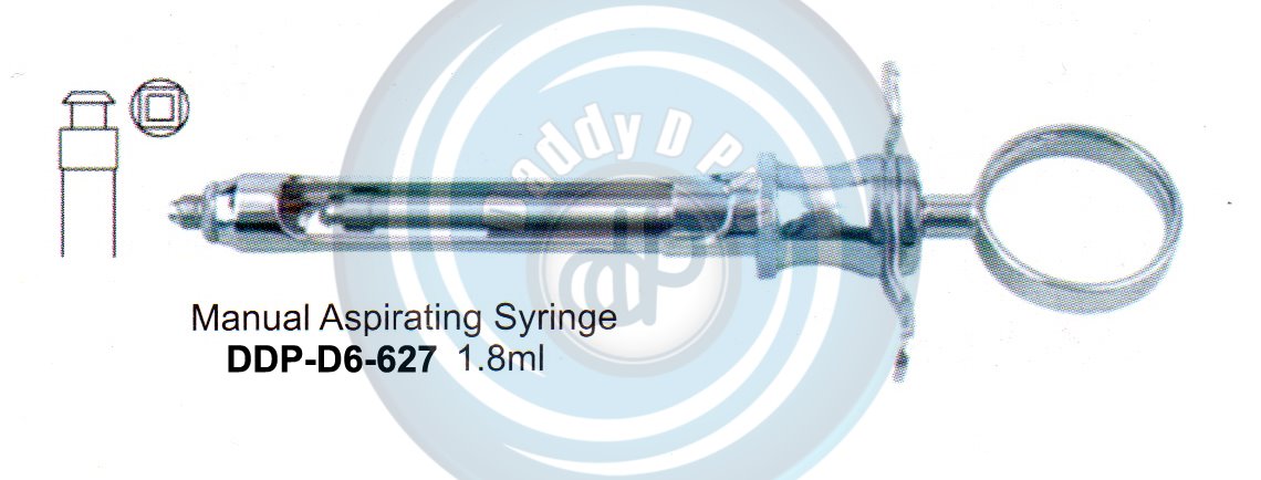 DENTAL SYRINGES MANUAL ASPIRATING SYRINGE 1.8ML
