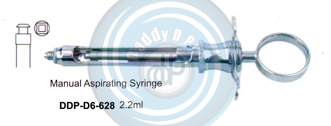 DENTAL SYRINGES MANUAL ASPIRATING SYRINGE 2.2ML