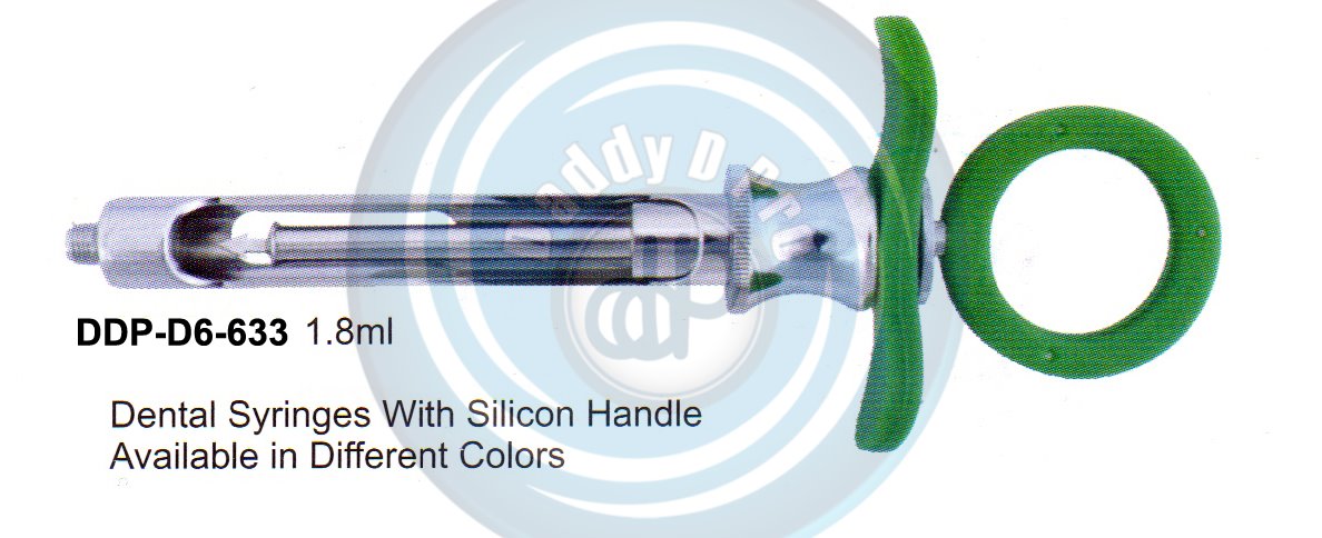 DENTAL SYRINGES DENTAL SYRINGES WITH SILICON HANDLE AVAILABLE IN DIFFERENT COLOR 1.8ML