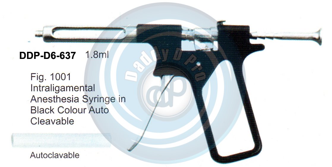DENTAL SYRINGES FIG.1001 INTRALIGAMENTAL SYRINGE 1.8ML