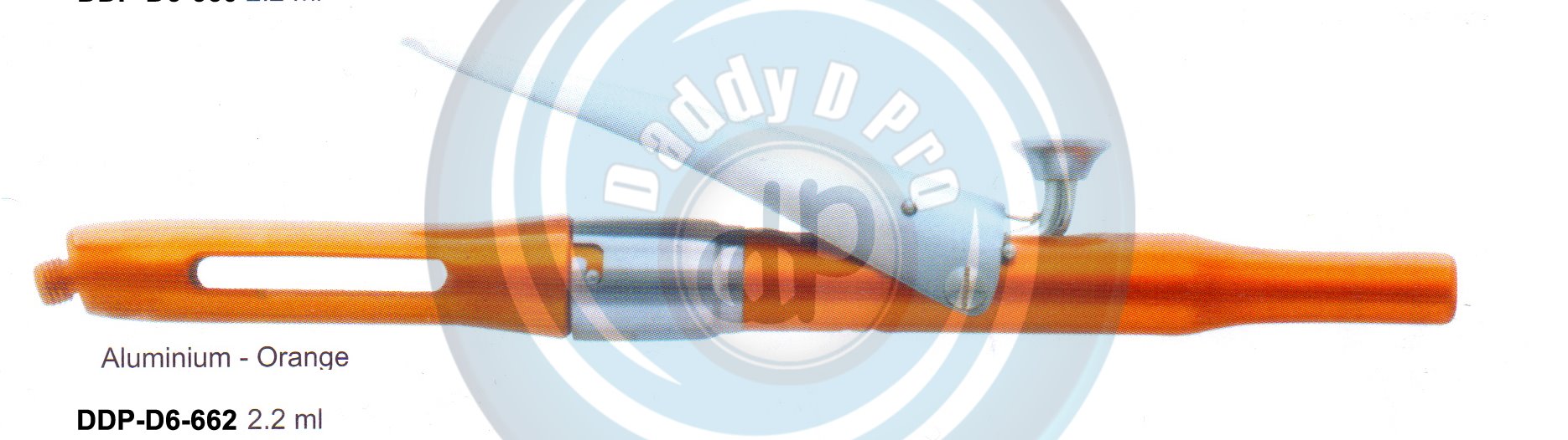 DENTAL SYRINGES ALUMINIUM - ORANGE 2.2ML