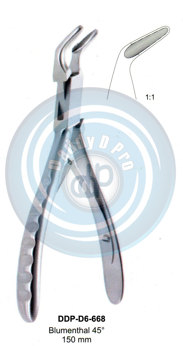 BONE RONGEUR BLUMENTHAL 150MM 45 DEGREE ANGLE