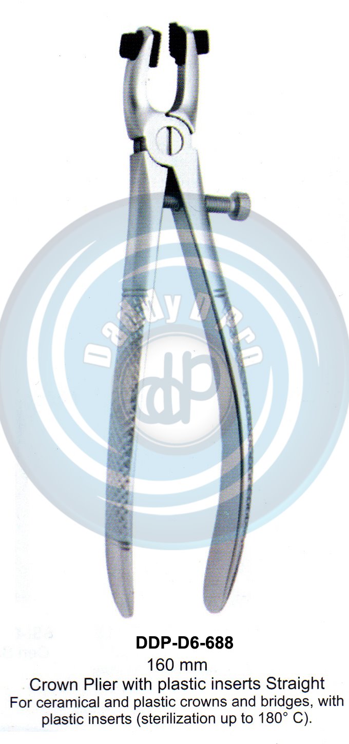 CROWN REMOVER 160MM CROWN PILER WITH PLASTIC INSERTS STRAIGHT 
