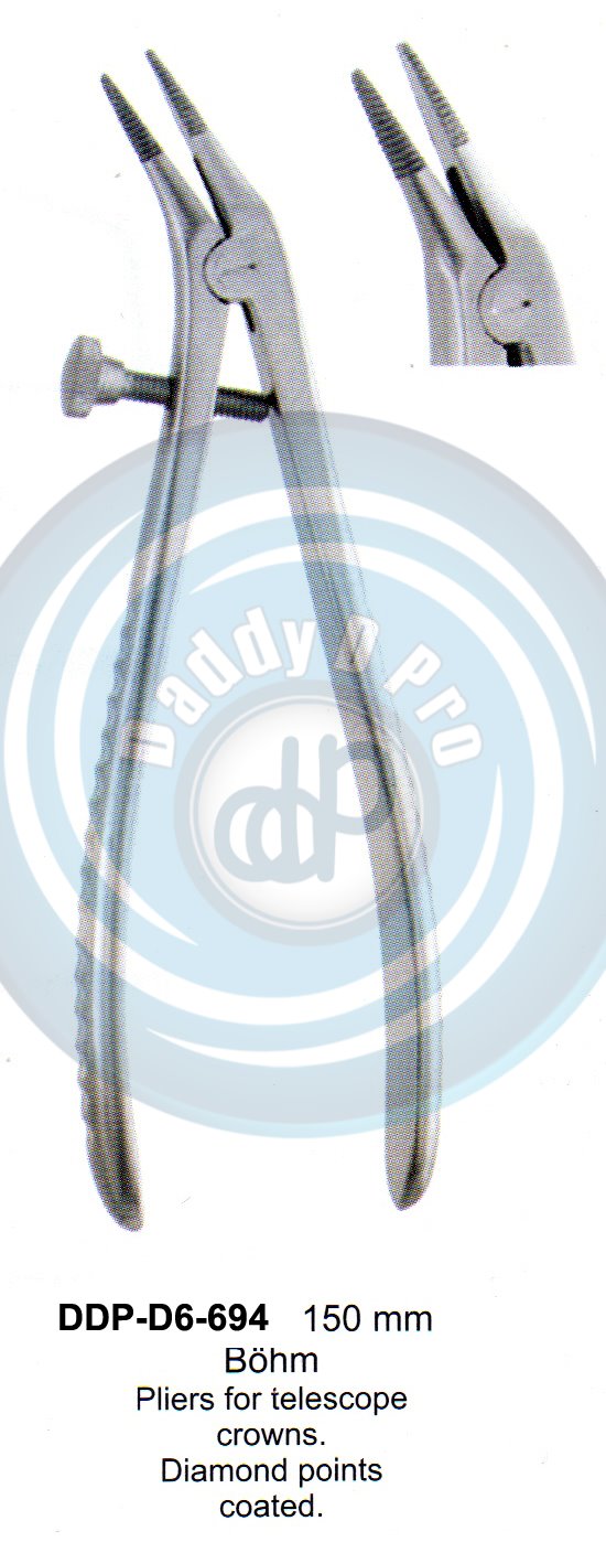 CROWN REMOVER 150MM  BOHM PLIERS FOR TELESCOPE CROWNS.