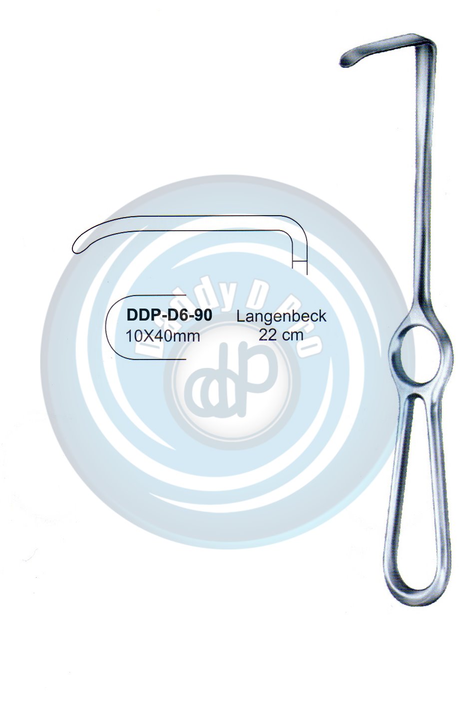 RETRACTORS , MOUTH GAGS RETRACTORS LANGENBECK 22CM