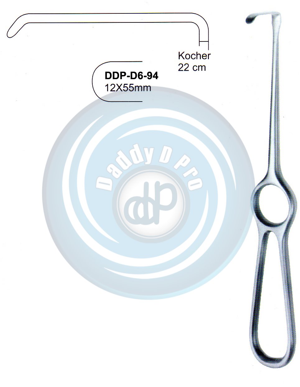 RETRACTORS , MOUTH GAGS RETRACTORS KOCHER 22CM