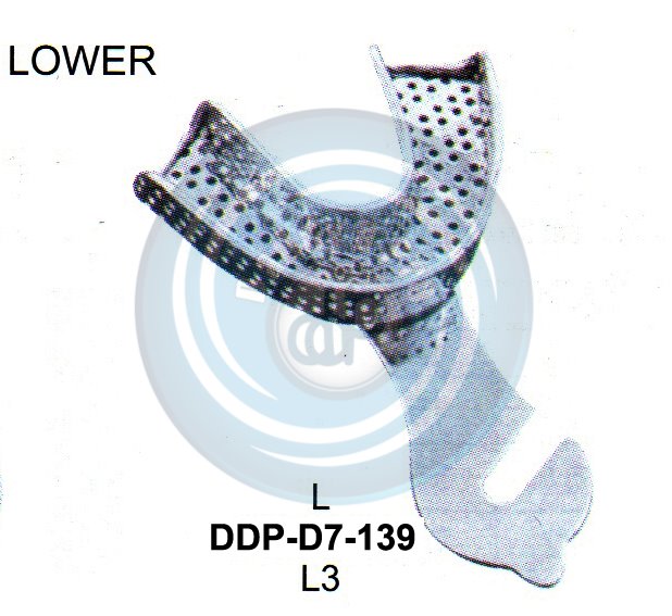 IMPRESSION TRAYS PERFORATED FULL DENTURE LOWER L L3