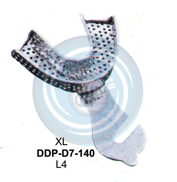 IMPRESSION TRAYS PERFORATED FULL DENTURE LOWER XL L4