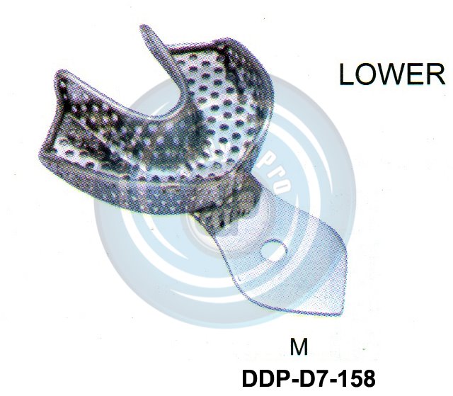 IMPRESSION TRAYS  ORTHODONTIAL PERFORATED LOWER M