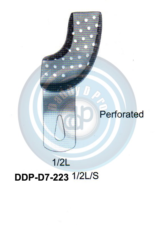 IMPRESSION TRAYS PERFORATED 1/2L/S
