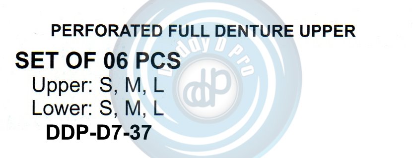 IMPRESSION TRAYS PERFORATED FULL DENTURE UPPER 06 PCS