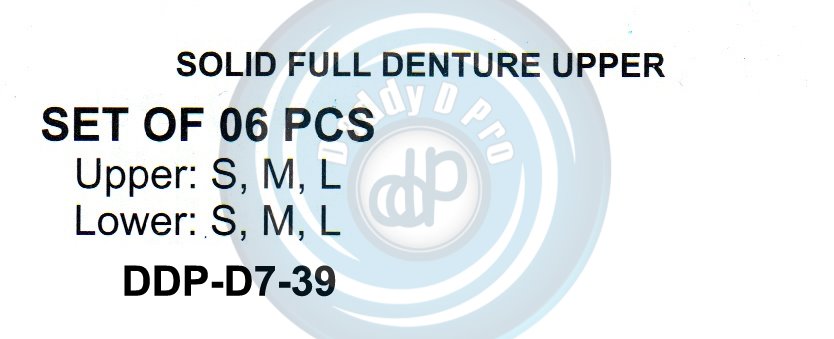 IMPRESSION TRAYS SOLID FULL DENTURE UPPER 06 PCS