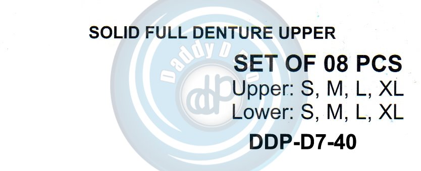 IMPRESSION TRAYS SOLID FULL DENTURE UPPER 08 PCS