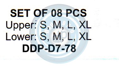 IMPRESSION TRAYS SOLID FULL DENTURE UPPER / LOWER SET OF 08 PCS.
