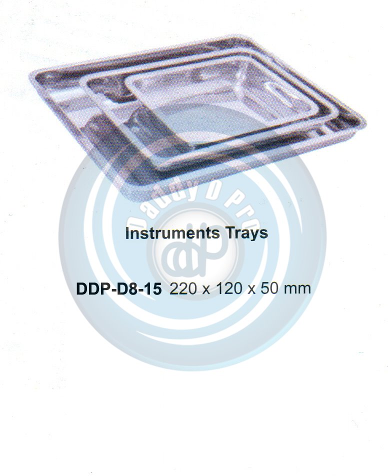 HOLLOW WARE INSTRUMENTS INSTRUMENTS TRAYS 220x120x50MM