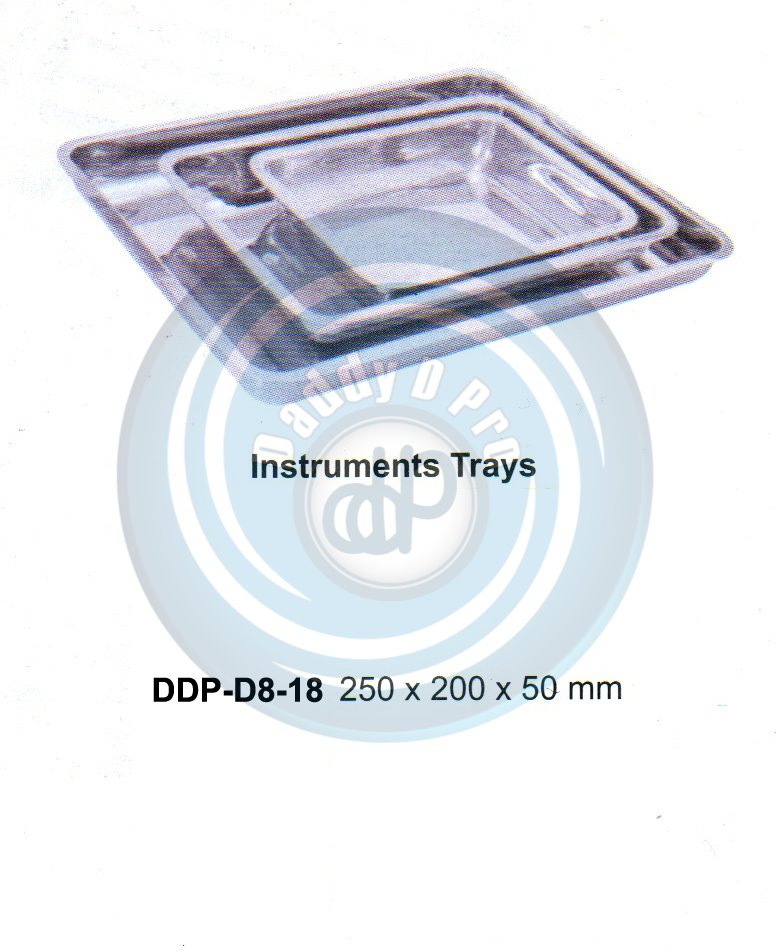 HOLLOW WARE INSTRUMENTS INSTRUMENTS TRAYS 250X200X50MM