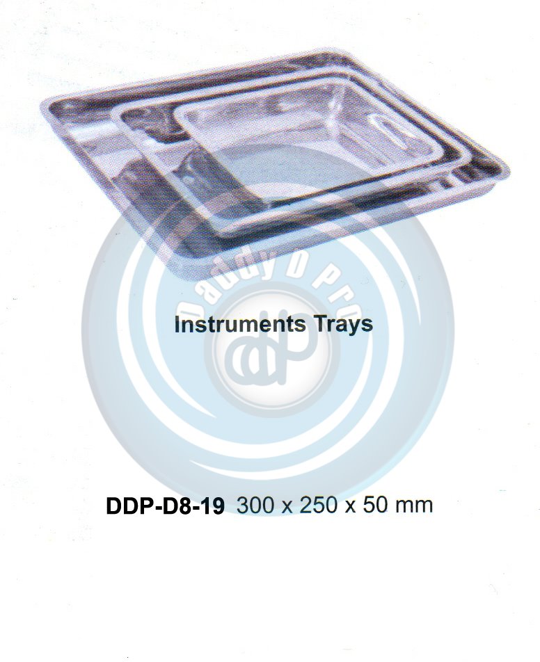 HOLLOW WARE INSTRUMENTS INSTRUMENTS TRAYS 300X250X50MM