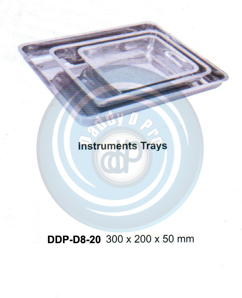 HOLLOW WARE INSTRUMENTS INSTRUMENTS TRAYS 300X200X50MM