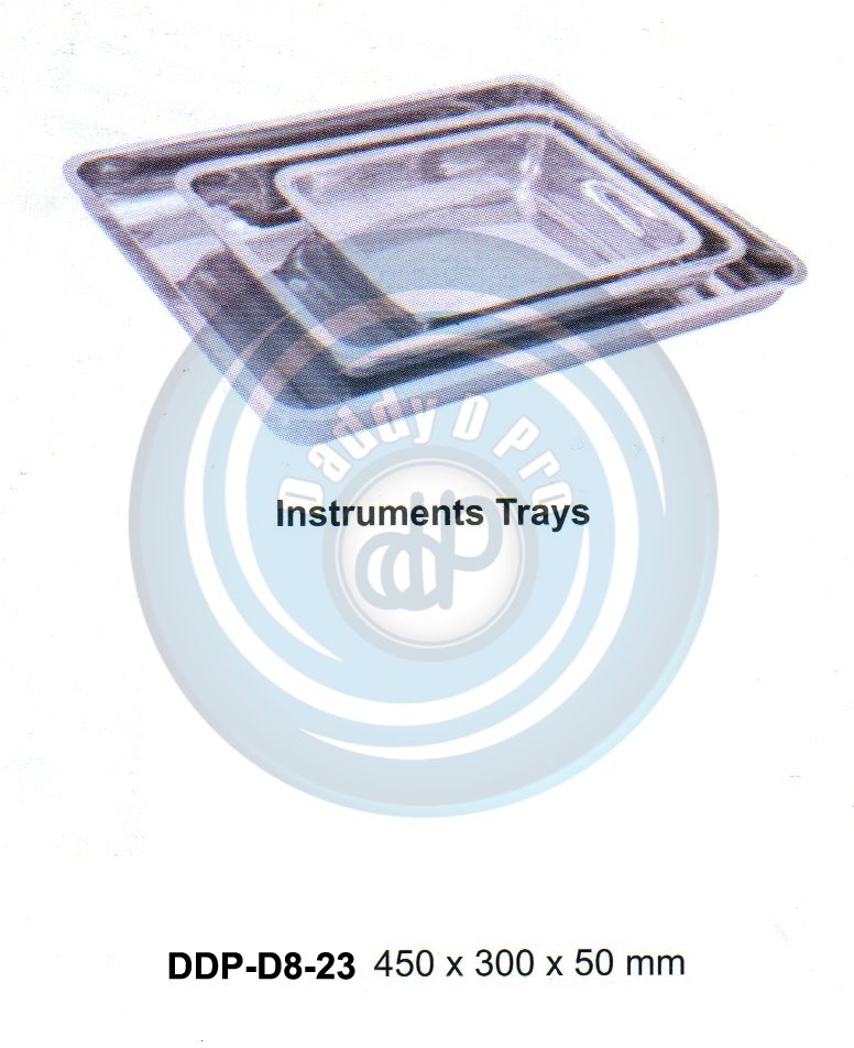 HOLLOW WARE INSTRUMENTS INSTRUMENTS TRAYS 450X300X50MM